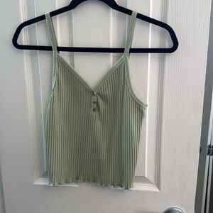 American Eagle S Cotton tank top light green